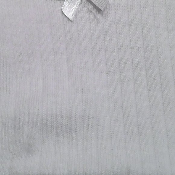 Girls White Cotton Undershirts Tanktops Ribbed - Picture 3 of 3